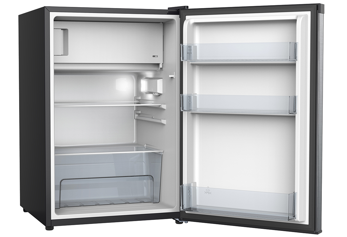 Απεικονίζεται το ψυγείο ανοιχτό.